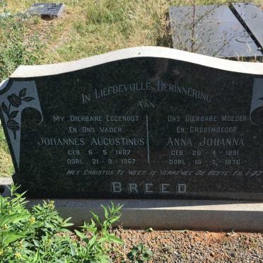 BREED Johannes Augustinus 1887-1967 &amp; Anna Johanna 1891-1976