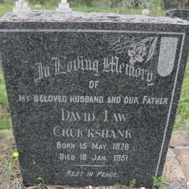 CRUICKSHANK David Law 1876-1951