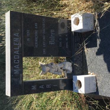 CLOETE Maria Magdalena 1968-1968