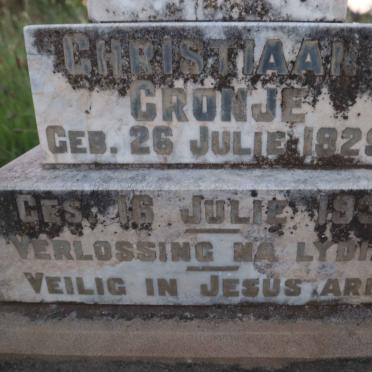 CRONJE Christiaan 1929-1933