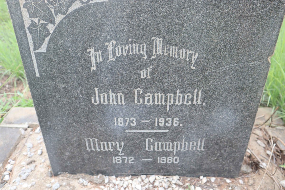CAMPBELL John 1873-1936 &amp; Mary 1872-1960