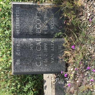 CALDECOTT C.H. 1899-1965