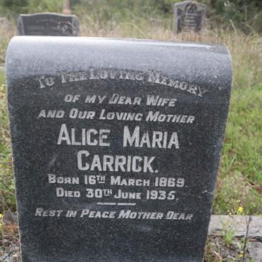 CARRICK Alice Maria 1869-1935