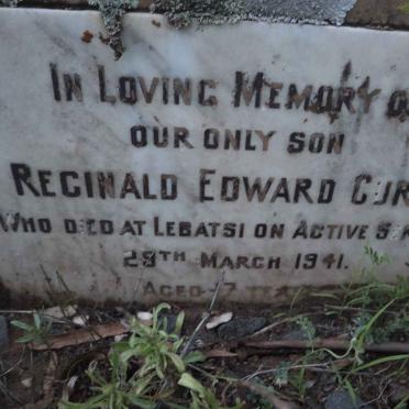 CURTIS Reginald Edward -1941