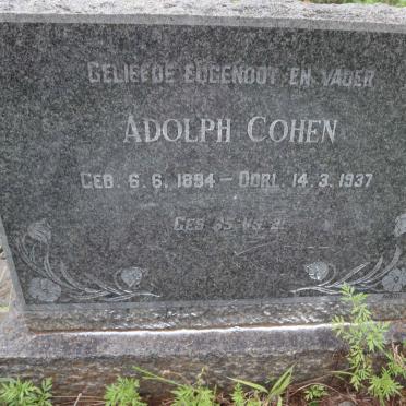 COHEN Adolph 1894-1937