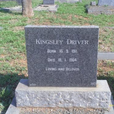 DRIVER Kingsley 1911-1964