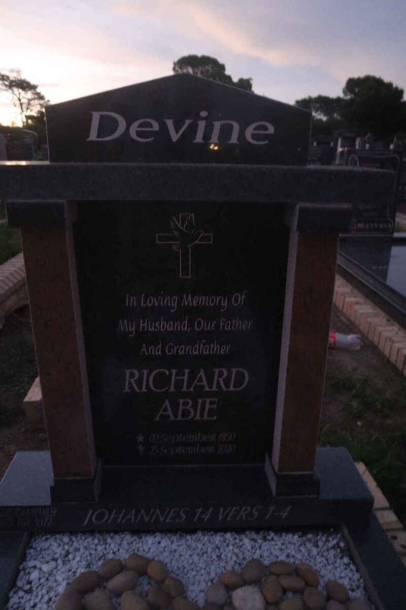 DEVINE Richard Abie 1950-2020