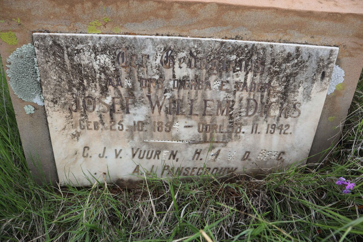 DICKS Josef Willem 1854-1942