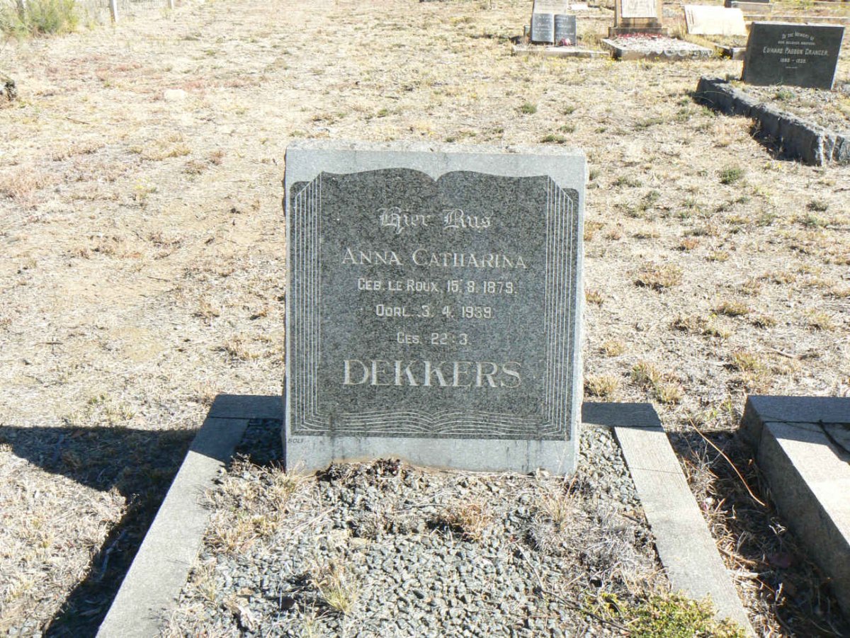 DEKKERS Anna Catharina nee LE ROUX 1879-1939