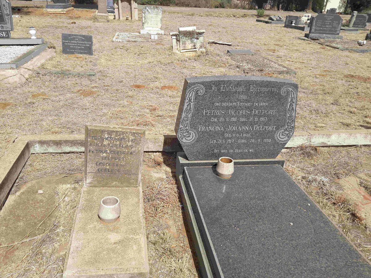 DELPORT Petrus Jacobus 1918-1967 &amp; Francina Johanna V.D. LINDE 1917-1999 :: DELPORT Petrus Coenraad
