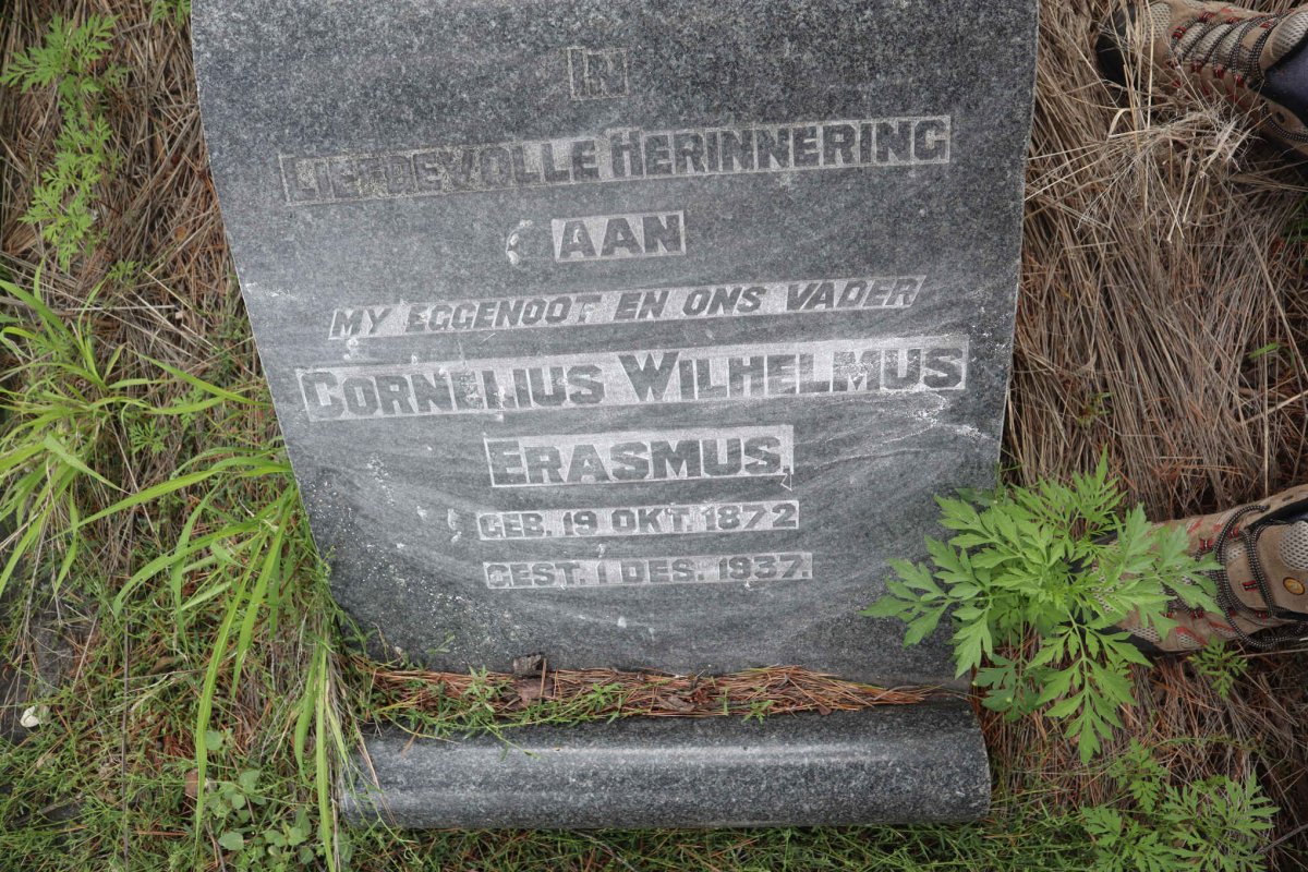 ERASMUS Cornelius Wilhelmus 1872-1937
