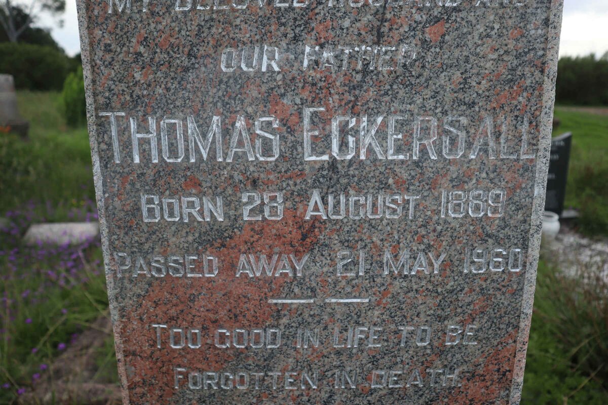ECKERSALL Thomas 1889-1960