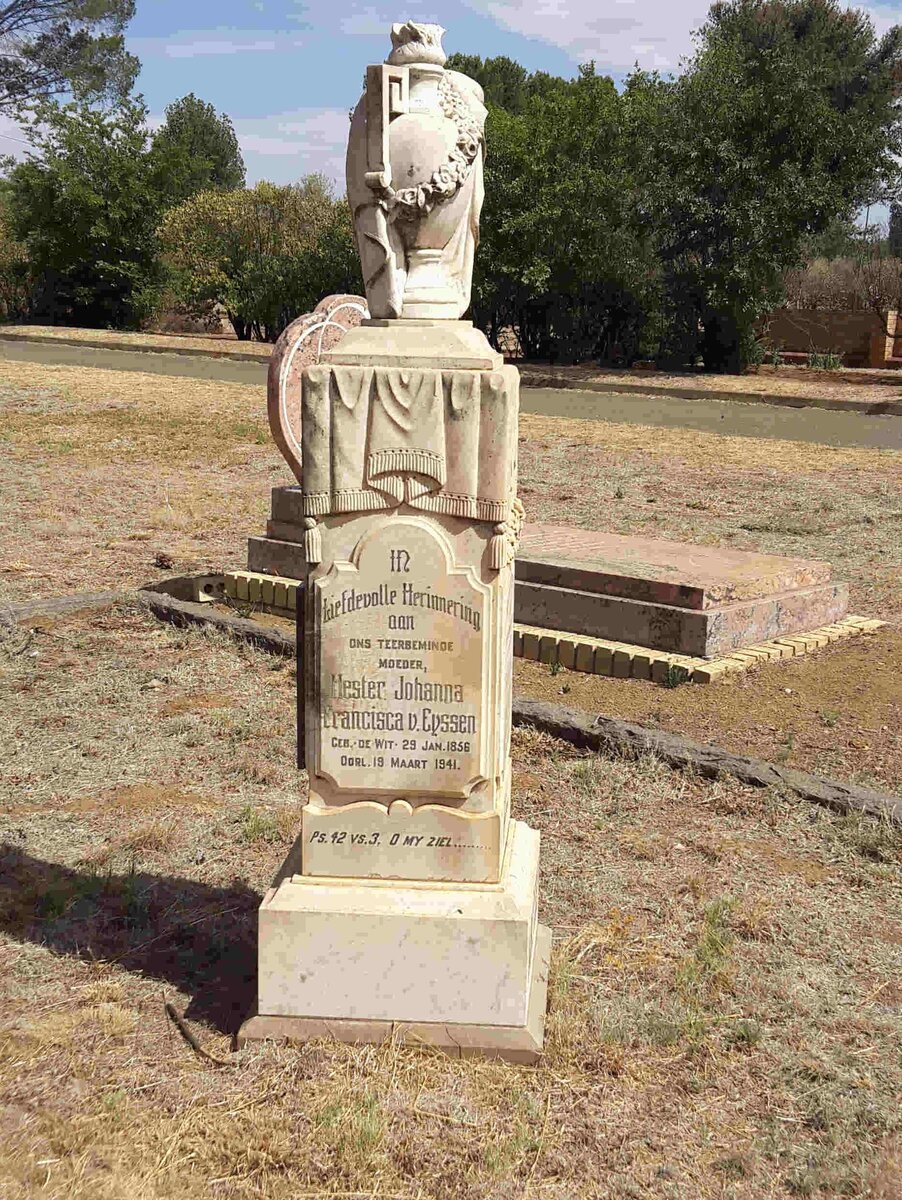 EYSSEN Hester Johanna Francisca, v. nee DE WIT 1856-1941
