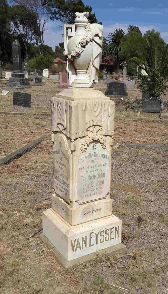 EYSSEN Matthew John, van 1862-1909