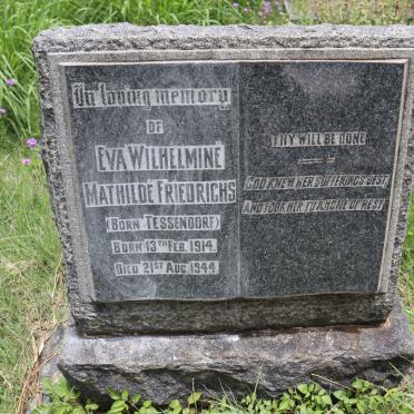 FRIEDRICHS Eva Wilhelmine Mathilde nee TESSENDORF 1914-1944