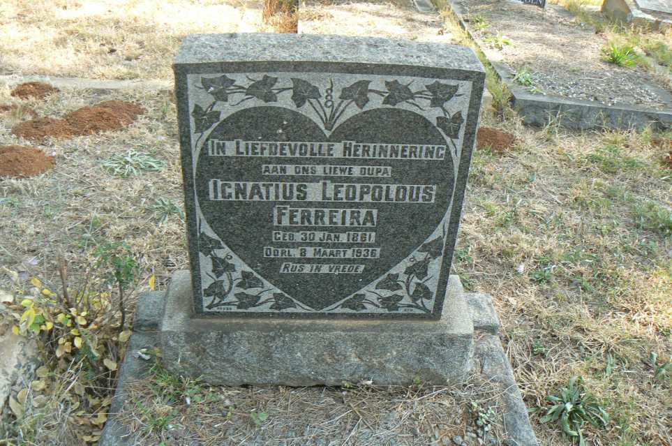 FERREIRA Ignatius Leopoldus 1861-1936