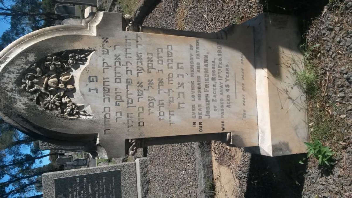 FRIEDMANN Joseph -1907