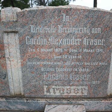 FRASER Gordon Alexander 1879-1941 &amp; Eugenie 1897-1979