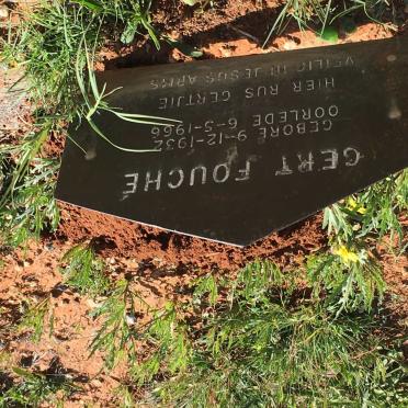 FOUCHÉ Gert 1932-1966