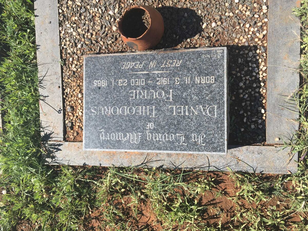 FOURIE Daniel Theodorus 1912-1965