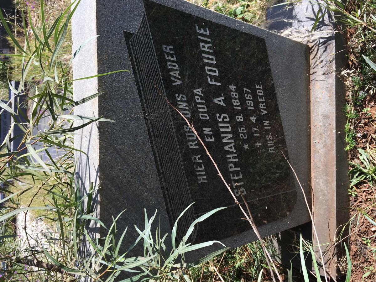 FOURIE Stephanus A. 1884-1967