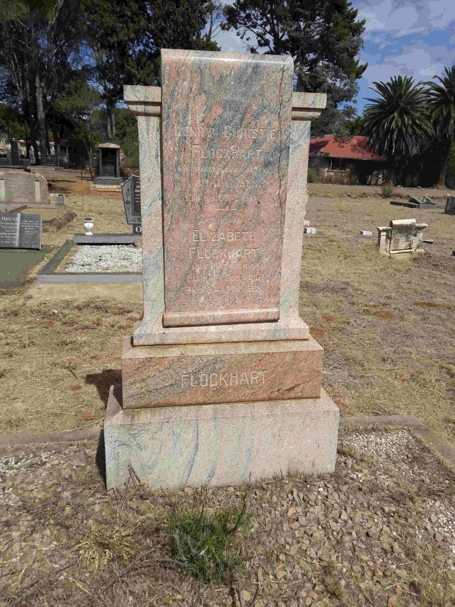 FLOCKHART Henry Christie -1935 &amp; Elizabeth MATTHEWS 18?6-19?9