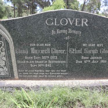 GLOVER Claud Maxwell 1923-1943 :: GLOVER Ethel Sarah JACKSON -1955