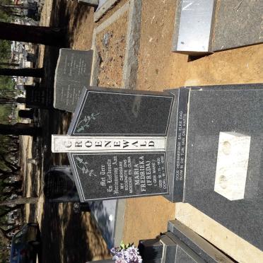 GROENEWALD Maria Fredrieka nee MARÉ 1920-1998