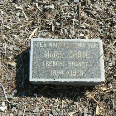 GROTE Marie nee BRANDT 1894-19?8