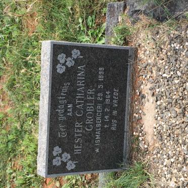 GROBLER Hester Catharina nee SMALBERGER 1899-1964