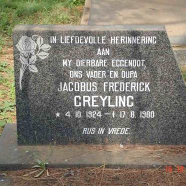 GREYLING Jacobus Frederick 1924-1980
