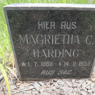 HARDING Magrietha C. 1888-1953