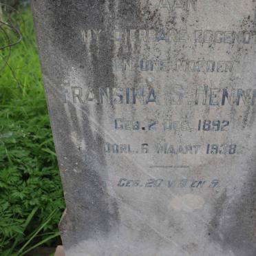 HENNING Fransina S. 1892-1938