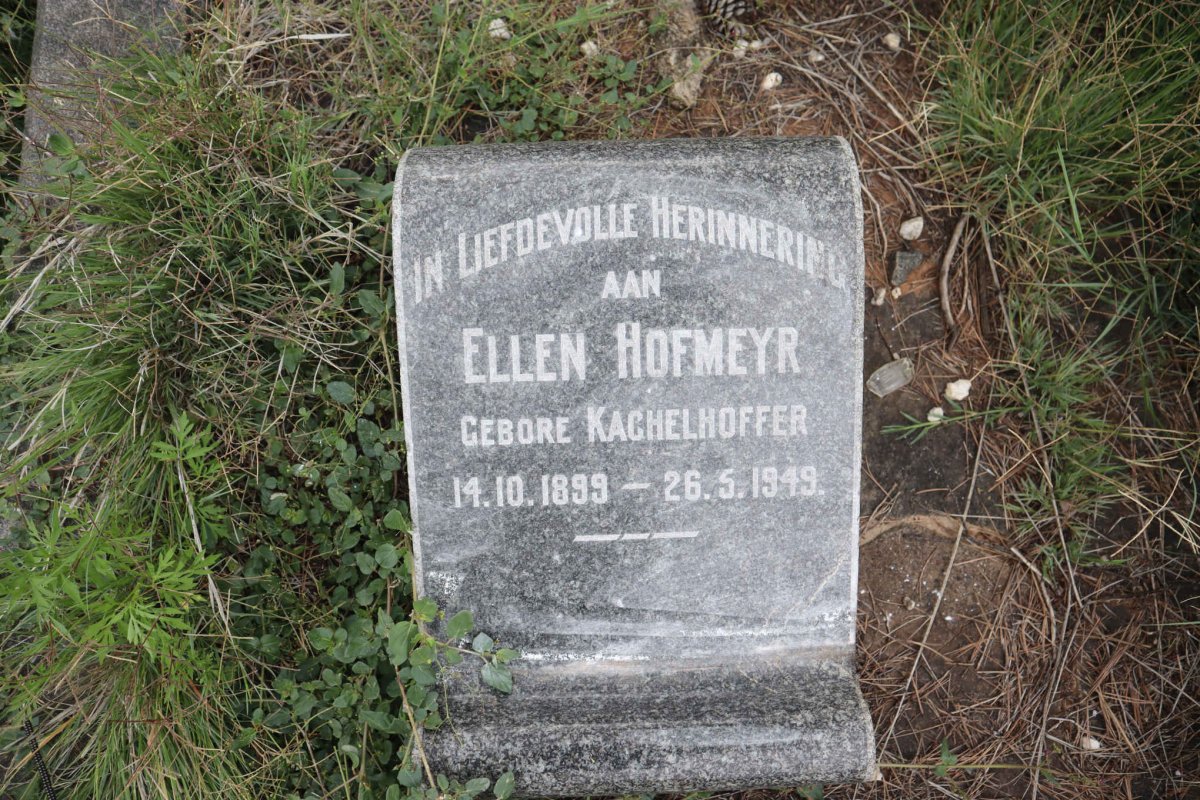 HOFMEYR Ellen nee KACHELHOFFER 1899-1949