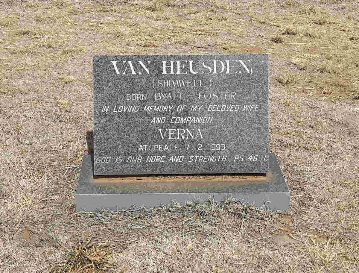 HEUSDEN Verna, van -1993
