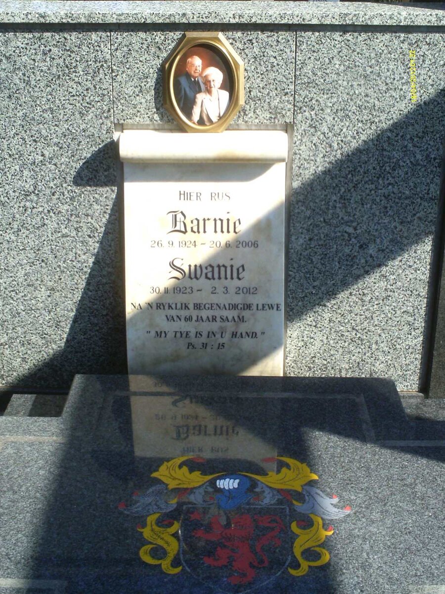 HUMAN Barnie 1924-2006 &amp; Swanie 1923-2012