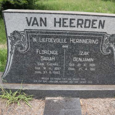HEERDEN Izak Benjamin, van 1896-1961 &amp; Florence Sarah EAGAR 1897-1982