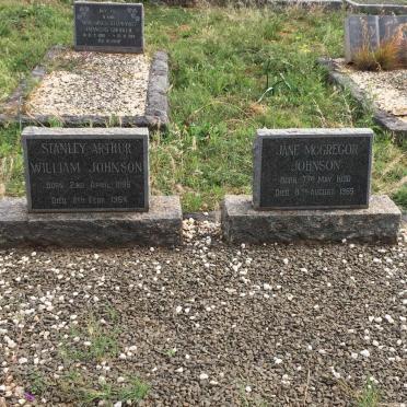 JOHNSON Stanley Arthur William 1886-1964 &amp; Jane McGregor 1890-1965