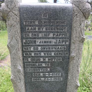 JAPP John 1922-1946