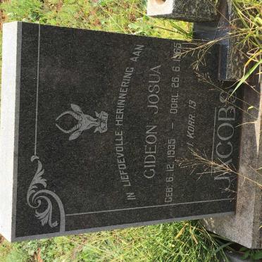 JACOBS Gideon Josua 1935-1965