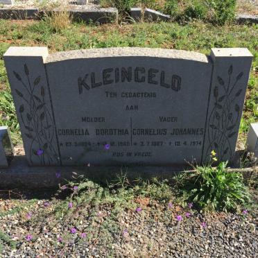 KLEINGELD Cornelius Johannes 1907-1974 &amp; Cornelia Dorothia 1904-1965