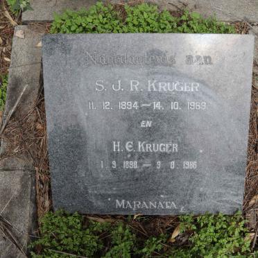 KRUGER S.J.R. 1894-1969 &amp; H.C. 1898-1986