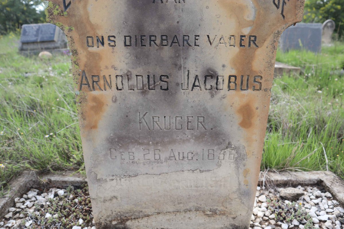 KRUGER Arnoldus Jacobus 1856-1943
