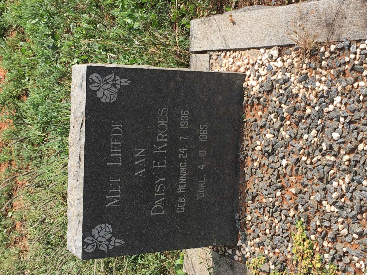 KROES Daisy E. nee HENNING 1936-1965