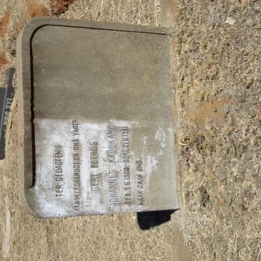 KROUKAMP Gert Petrus Johannes 1900-1951