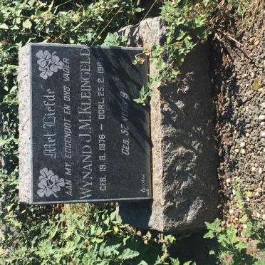 KLEINGELD Wynand J.M. 1876-1965