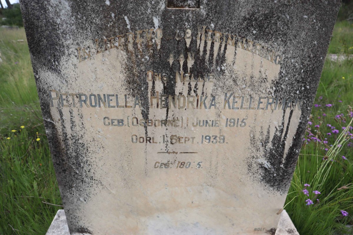 KELLERMAN Petronella Hendrika nee OSBORNE 1915-1939
