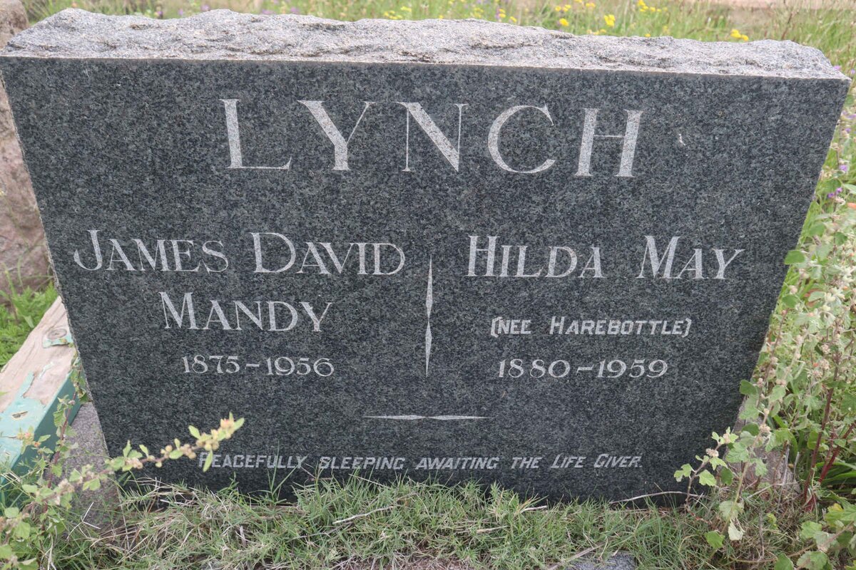 LYNCH James David Mandy 1875-1956 &amp; Hilda May HAREBOTTLE 1880-1959