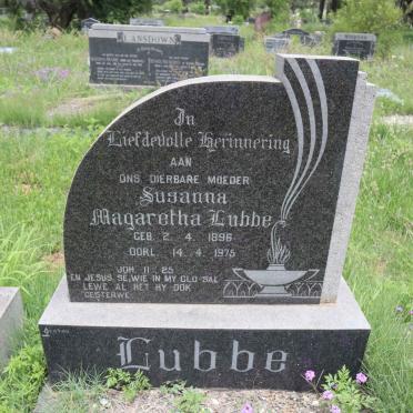 LUBBE Susanna Magaretha 1896-1975