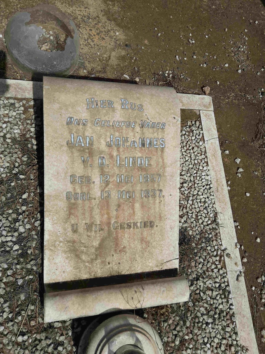 LINDE Jan Johannes, v.d. 1857-1937